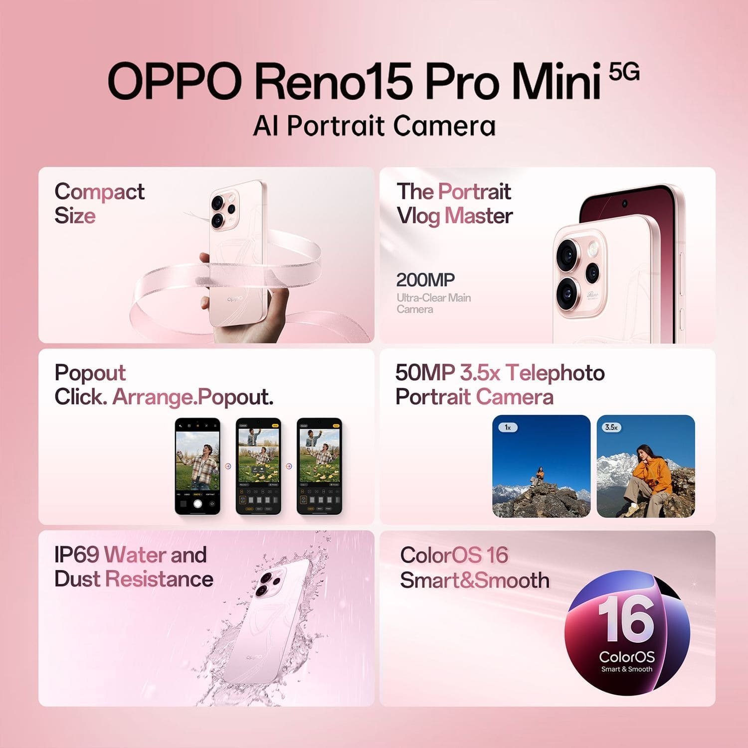 Oppo Reno 15 Pro Mini Features